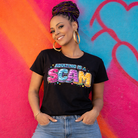 Adulting Is a Scam Tee
