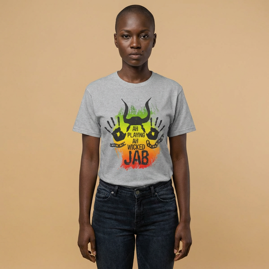 Ah Playing Ah Wicked Jab Tee