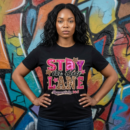 Stay in Thy Lane T-Shirt — Respectfully 36:5 Christian Graphic Tee
