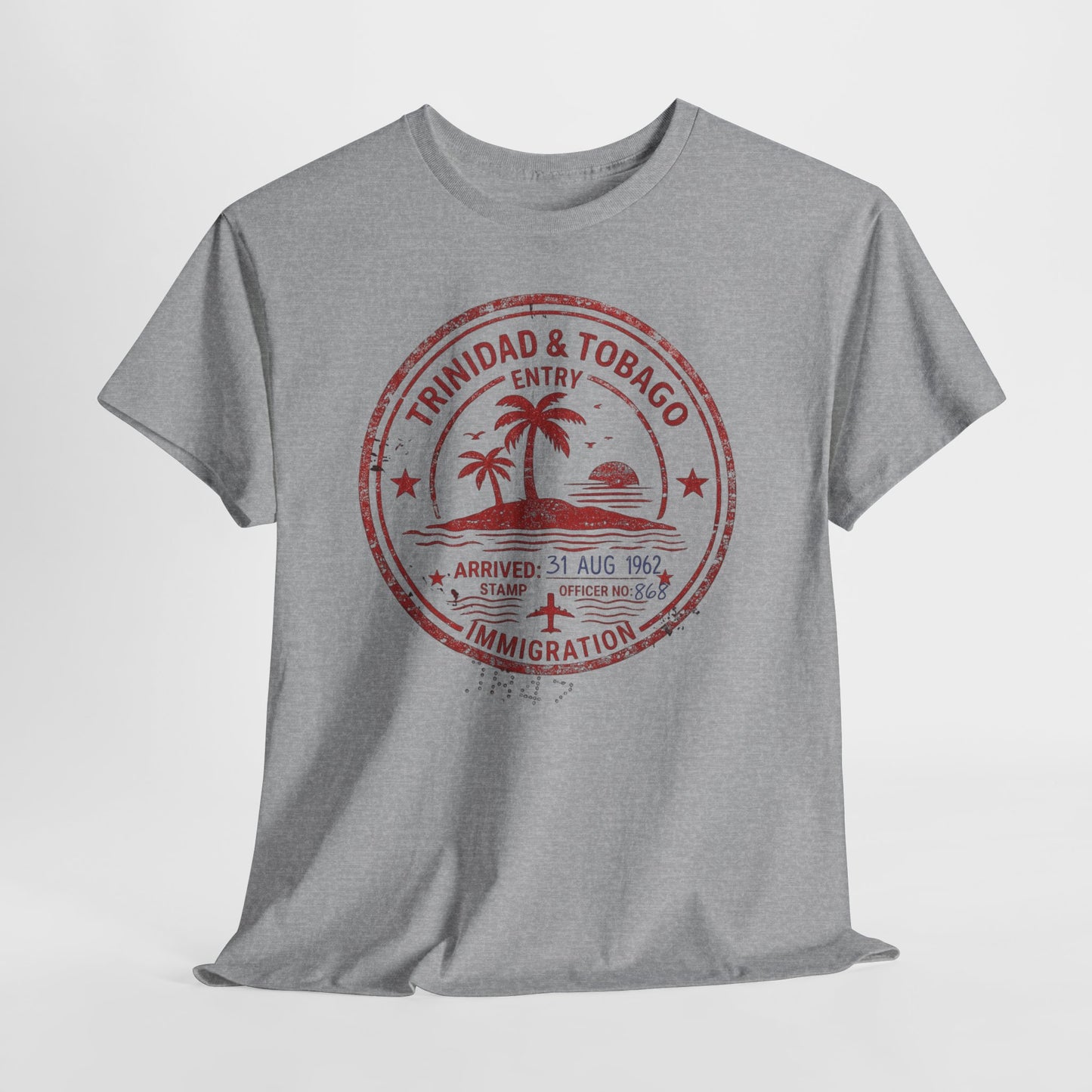 Trinidad & Tobago Passport Stamp Tee – Vintage Tropical Travel T-Shirt