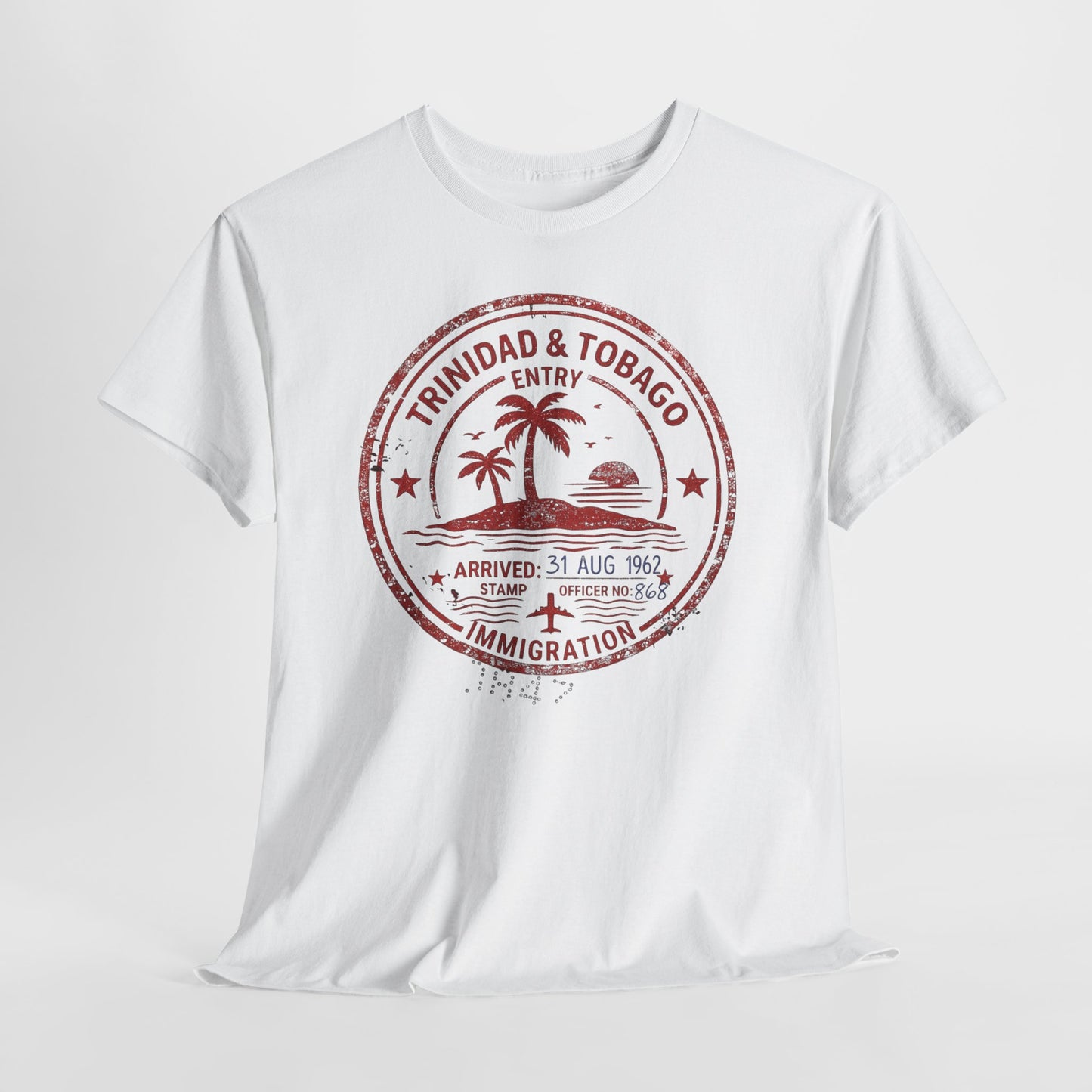 Trinidad & Tobago Passport Stamp Tee – Vintage Tropical Travel T-Shirt
