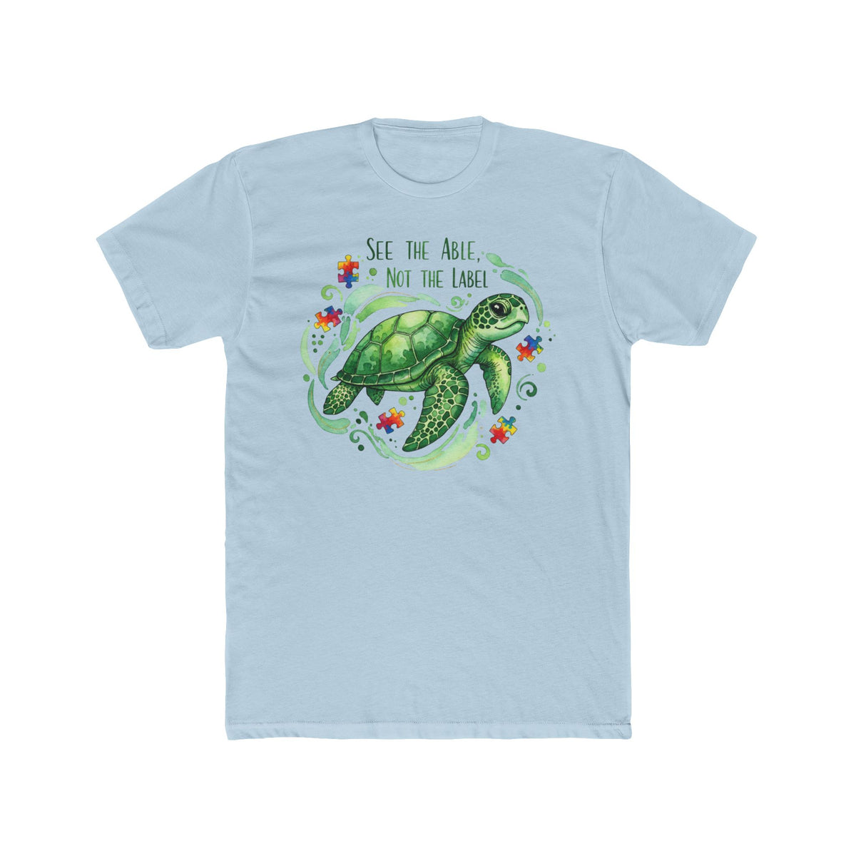 Sea Turtle "See the Able Not the Label" Graphic Tee