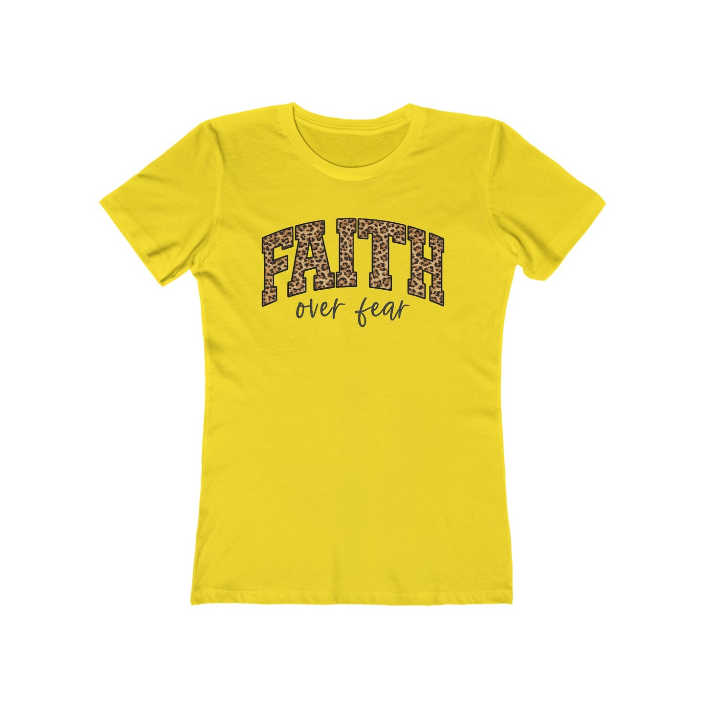 Faith Over Fear Leopard Graphic Tee