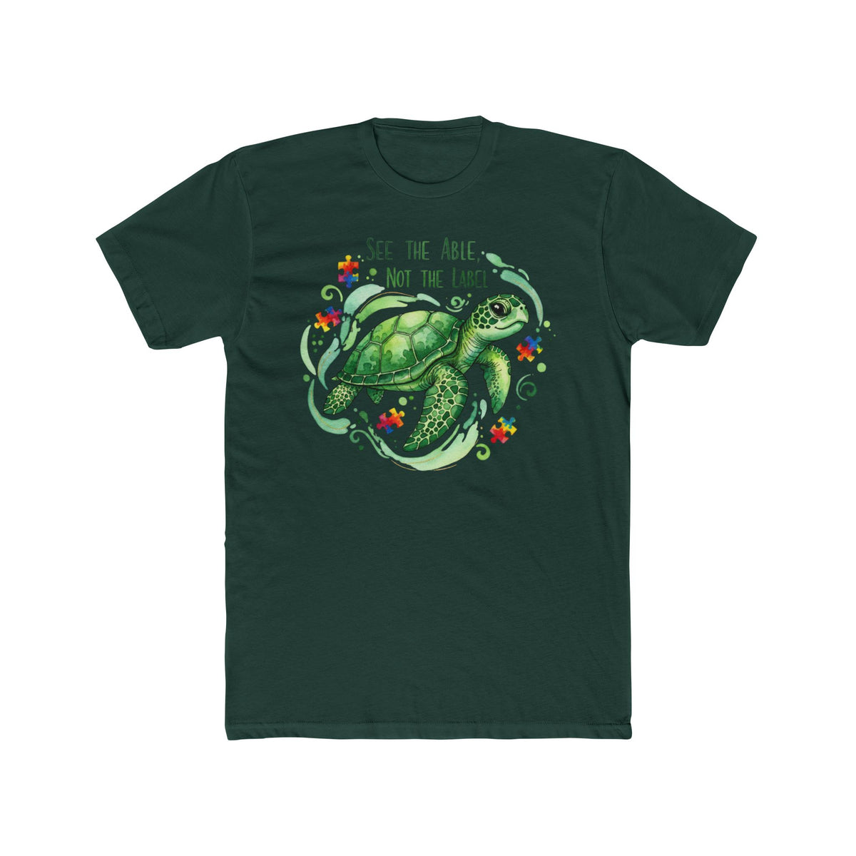 Sea Turtle "See the Able Not the Label" Graphic Tee