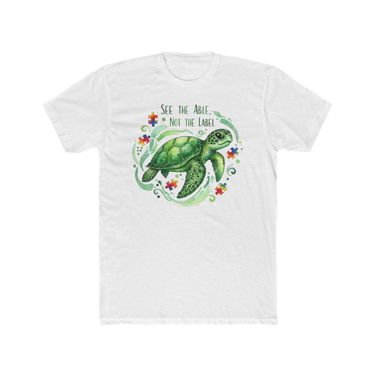 Sea Turtle "See the Able Not the Label" Graphic Tee