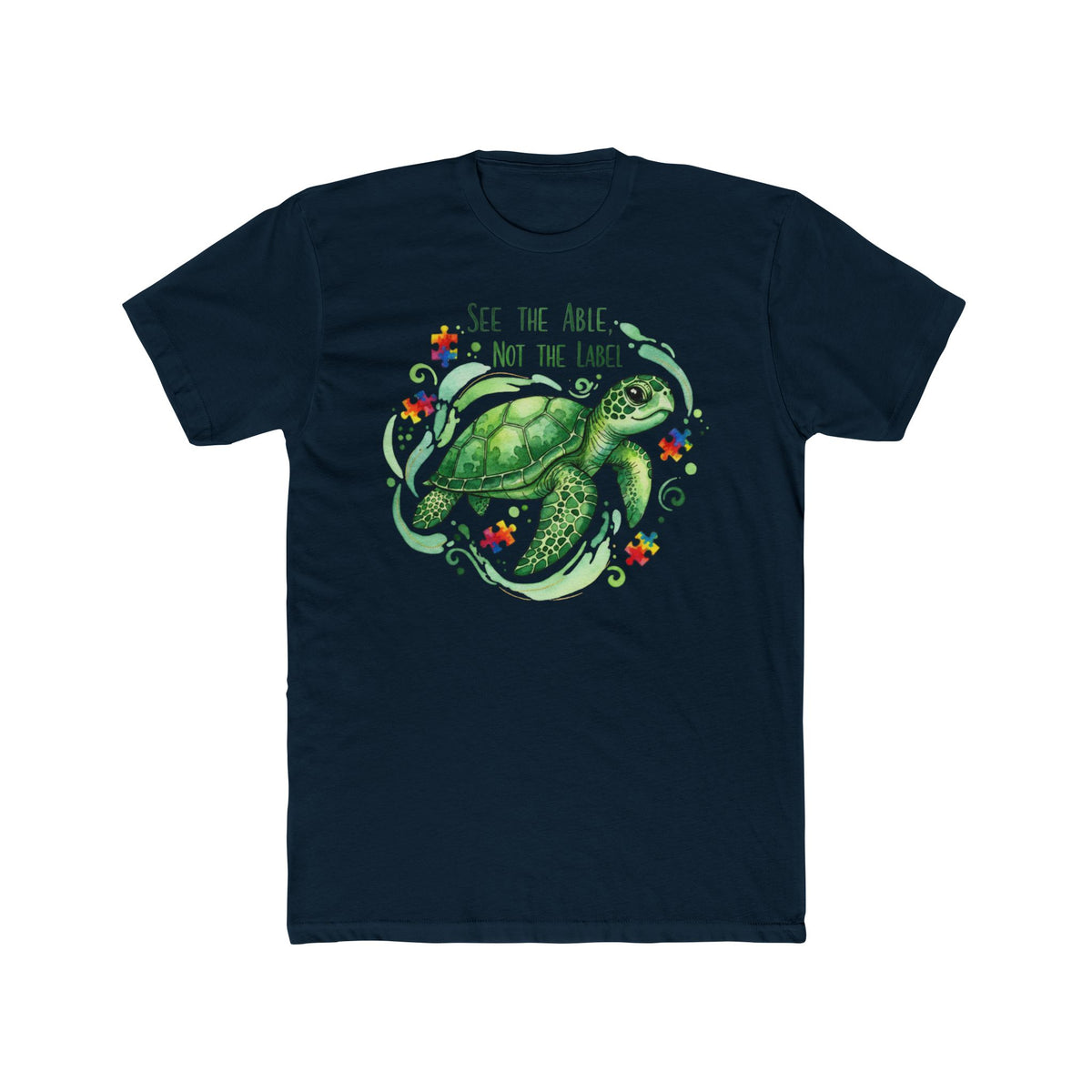 Sea Turtle "See the Able Not the Label" Graphic Tee