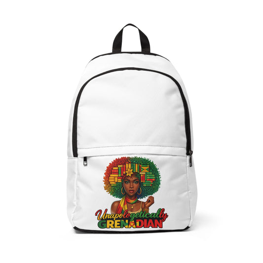 Grenadian Pride Backpack — "Unapologetically Grenadian" Afrocentric Travel Bag