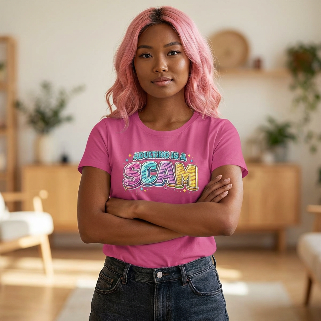 Adulting Is a Scam Tee