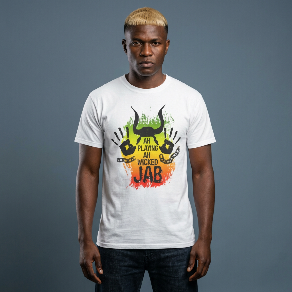 Ah Playing Ah Wicked Jab Tee