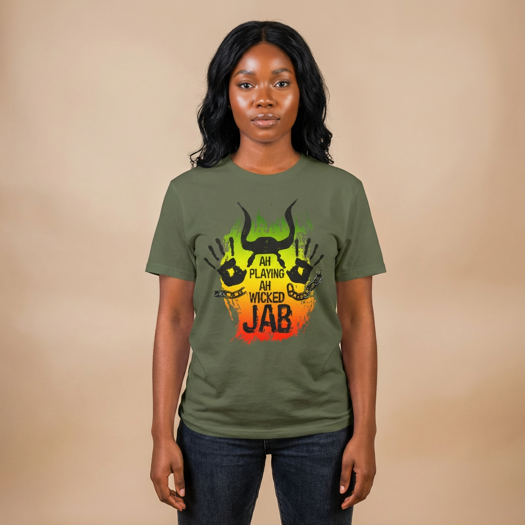 Ah Playing Ah Wicked Jab Tee