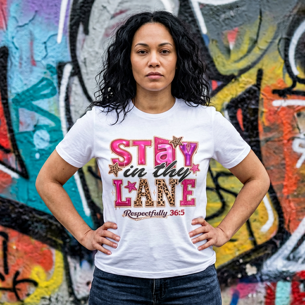 Stay in Thy Lane T-Shirt — Respectfully 36:5 Christian Graphic Tee