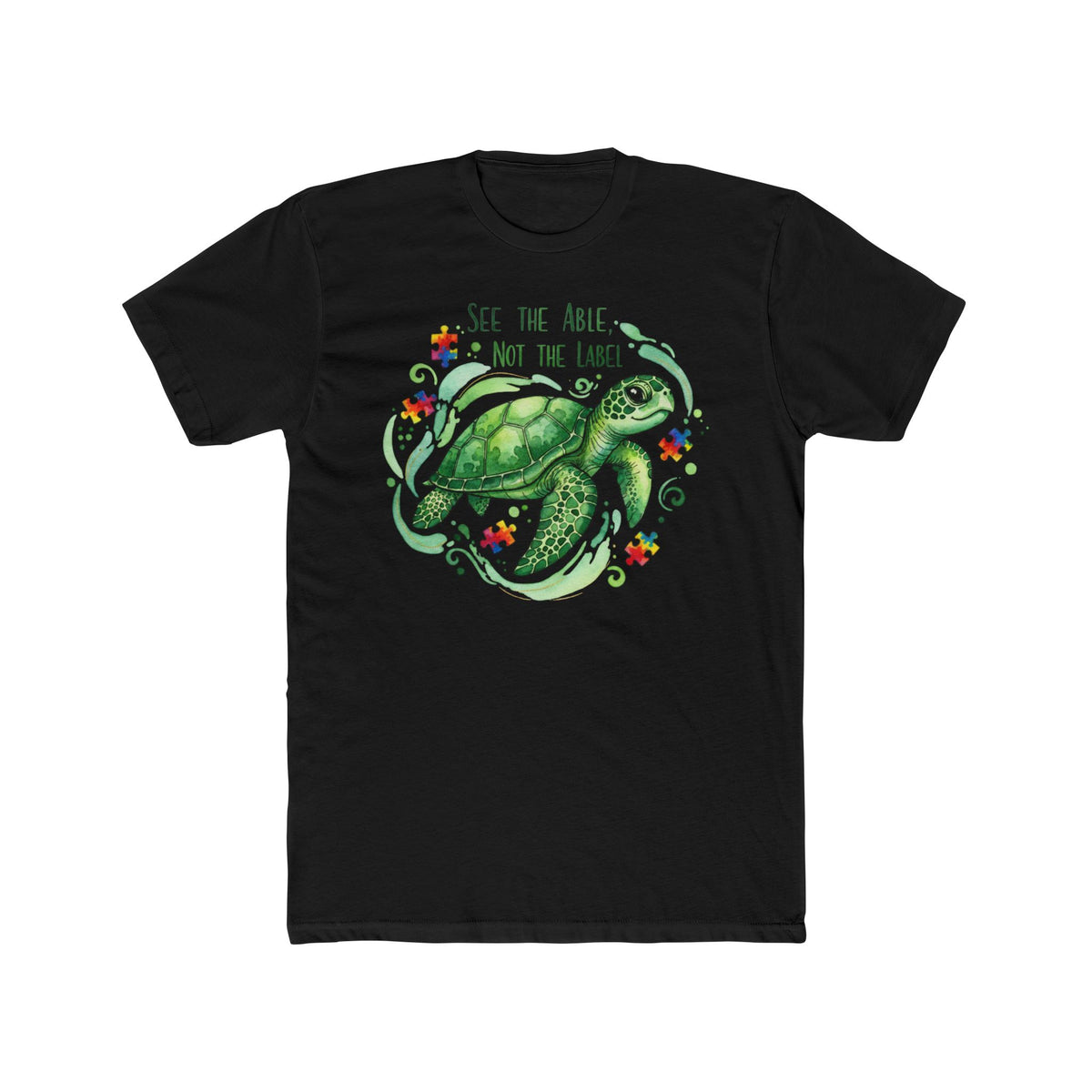 Sea Turtle "See the Able Not the Label" Graphic Tee