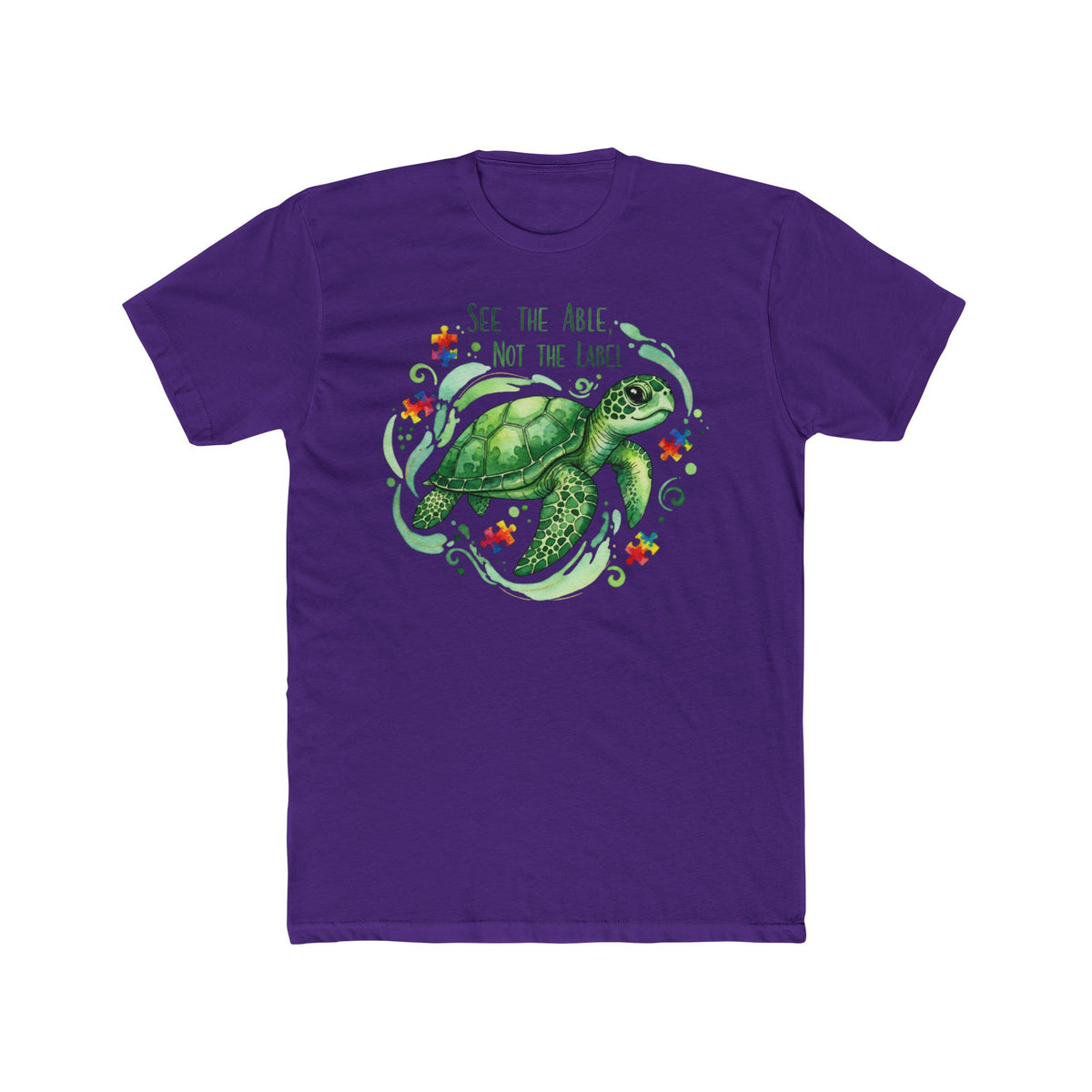 Sea Turtle "See the Able Not the Label" Graphic Tee