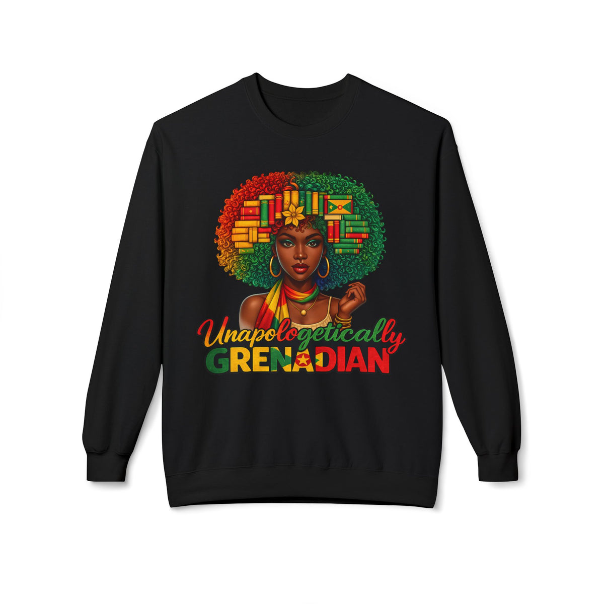 Unapologetically Grenadian | Afro Queen Sweatshirt