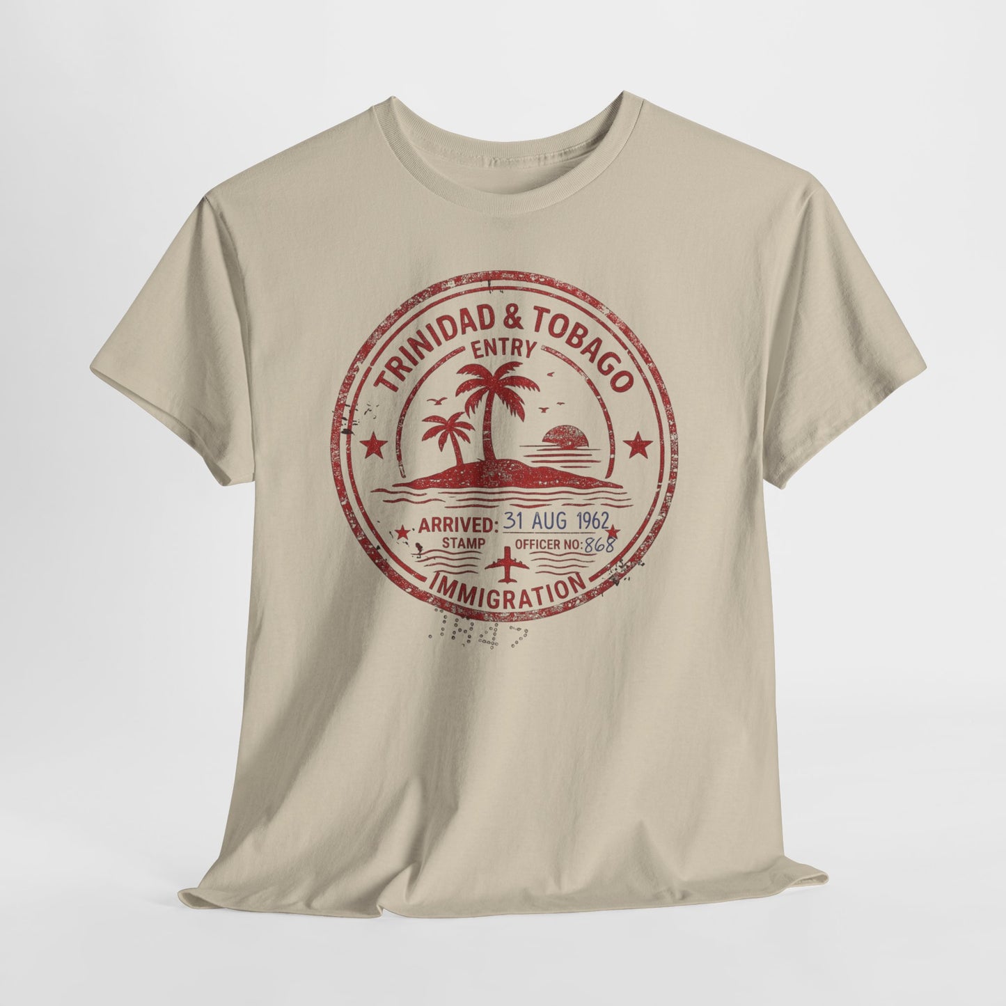 Trinidad & Tobago Passport Stamp Tee – Vintage Tropical Travel T-Shirt