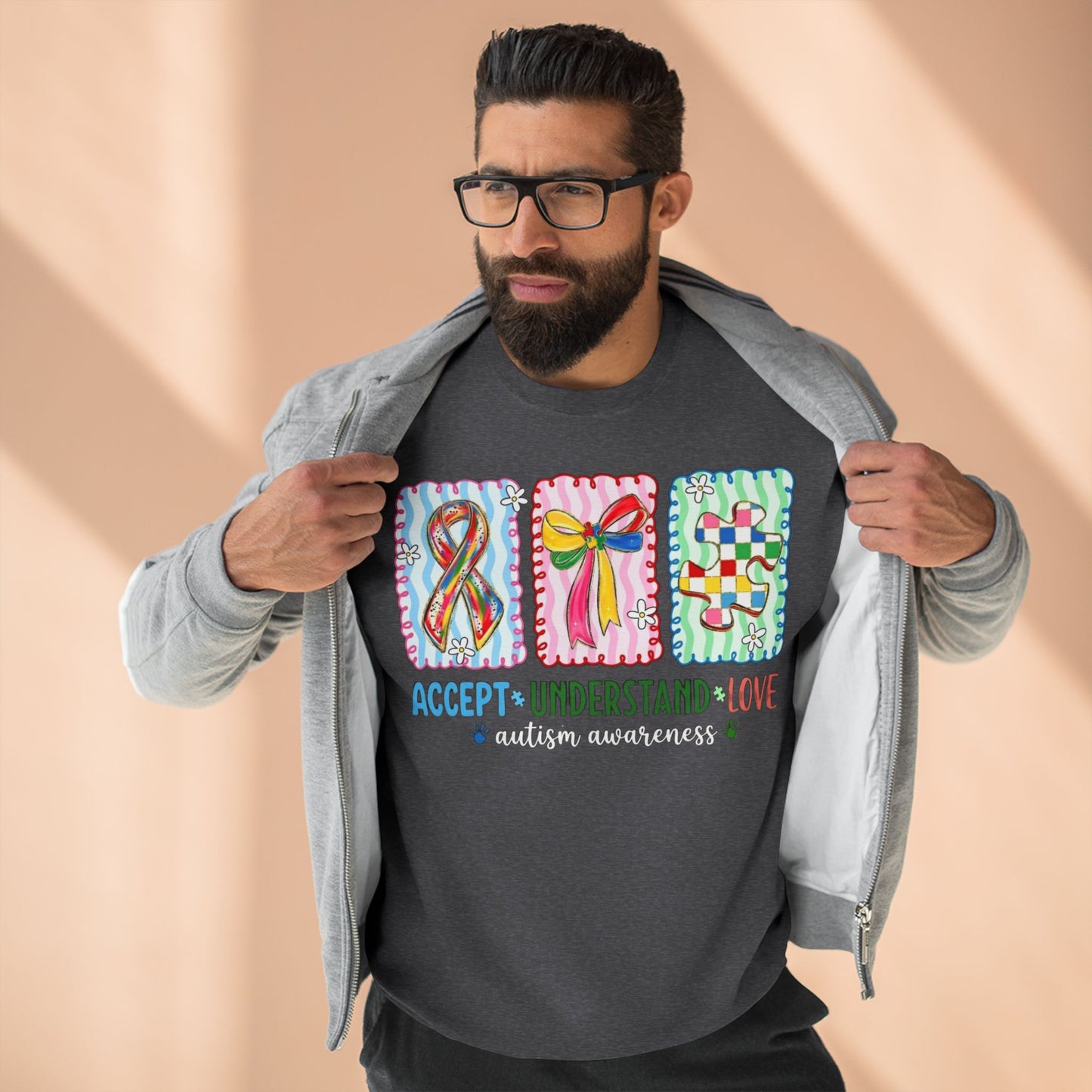 Accept Understand Love - Autism Awareness Sweatshirt