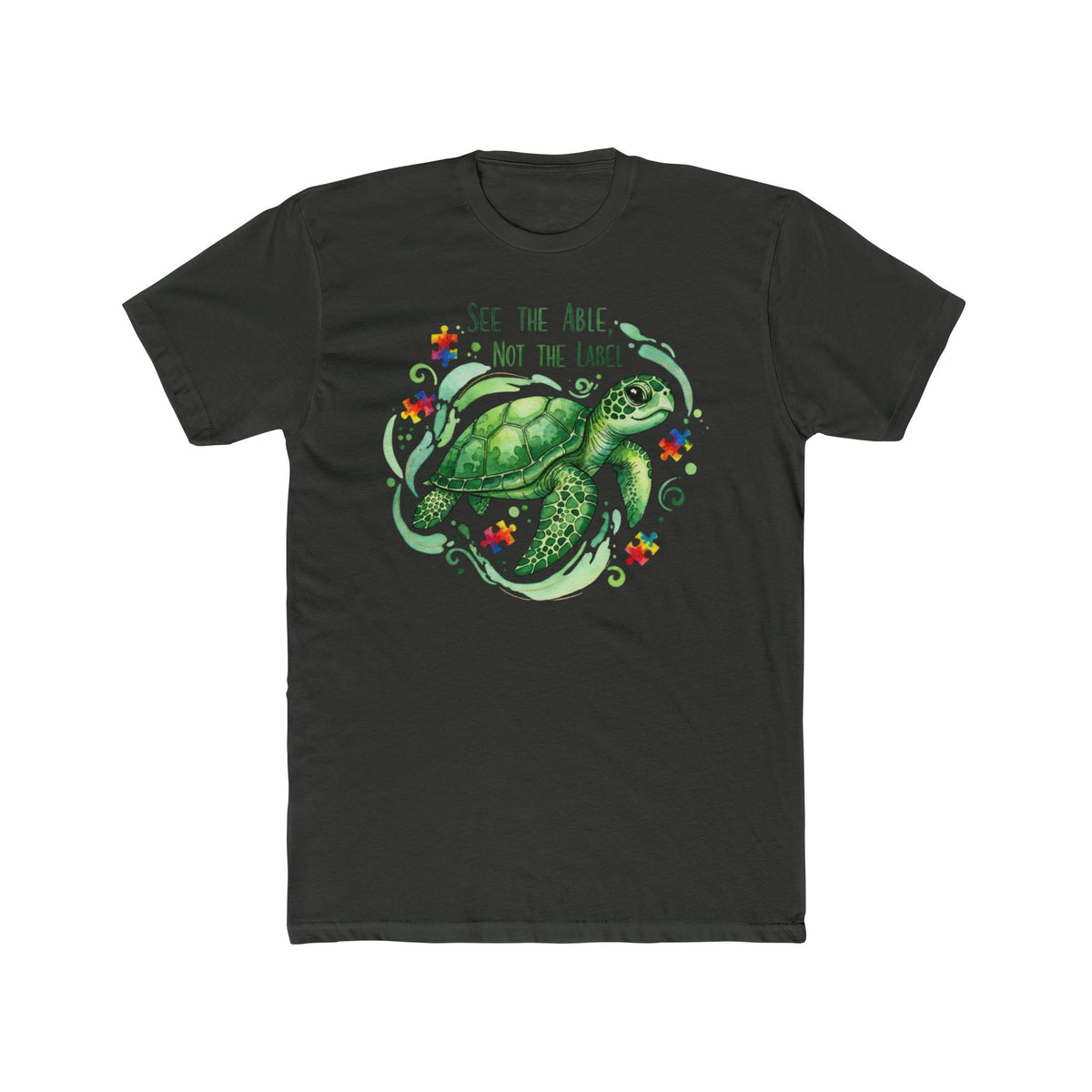 Sea Turtle "See the Able Not the Label" Graphic Tee