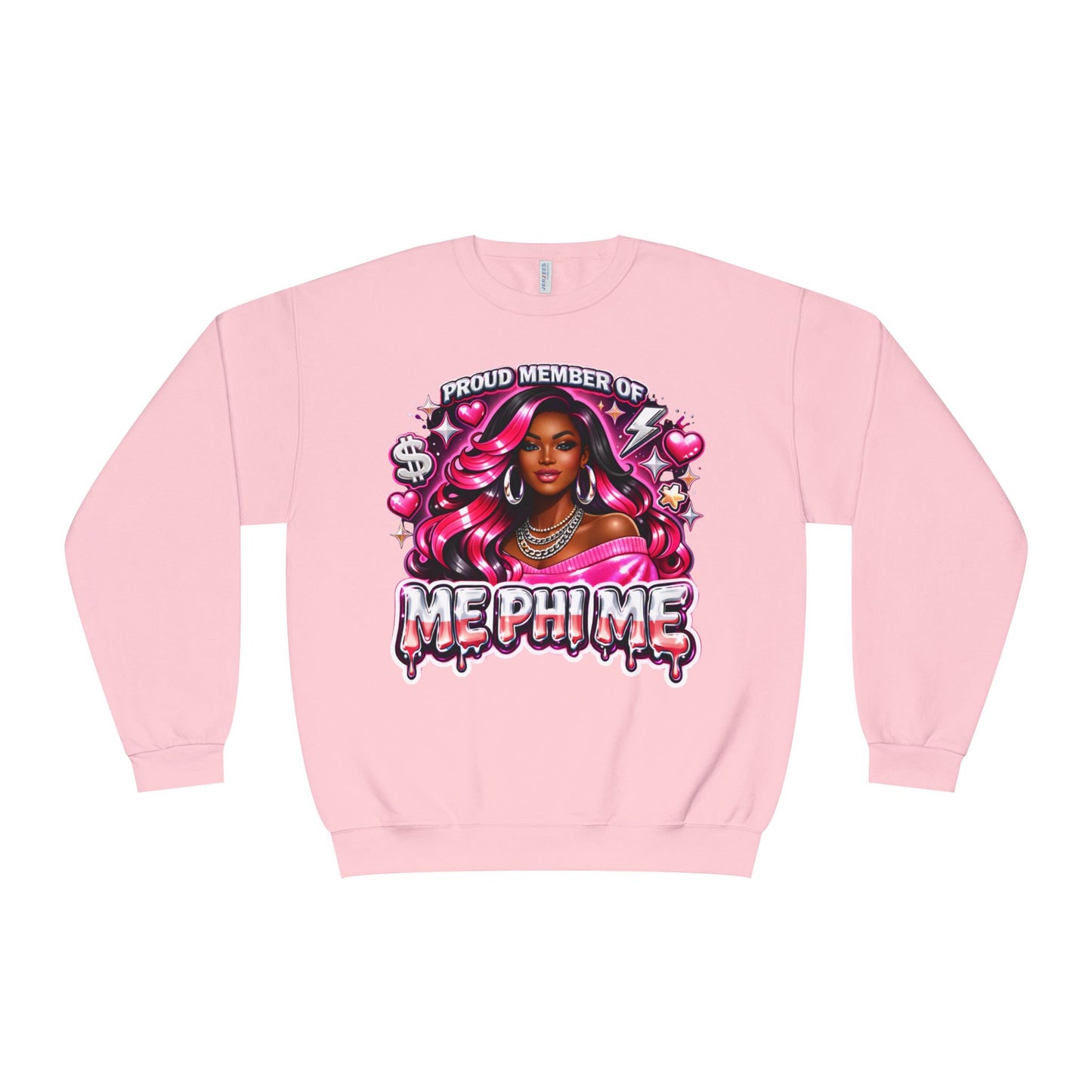 Mephime Crewneck Sweatshirt — 'Proud Member of Mephime' Graphic Pullover