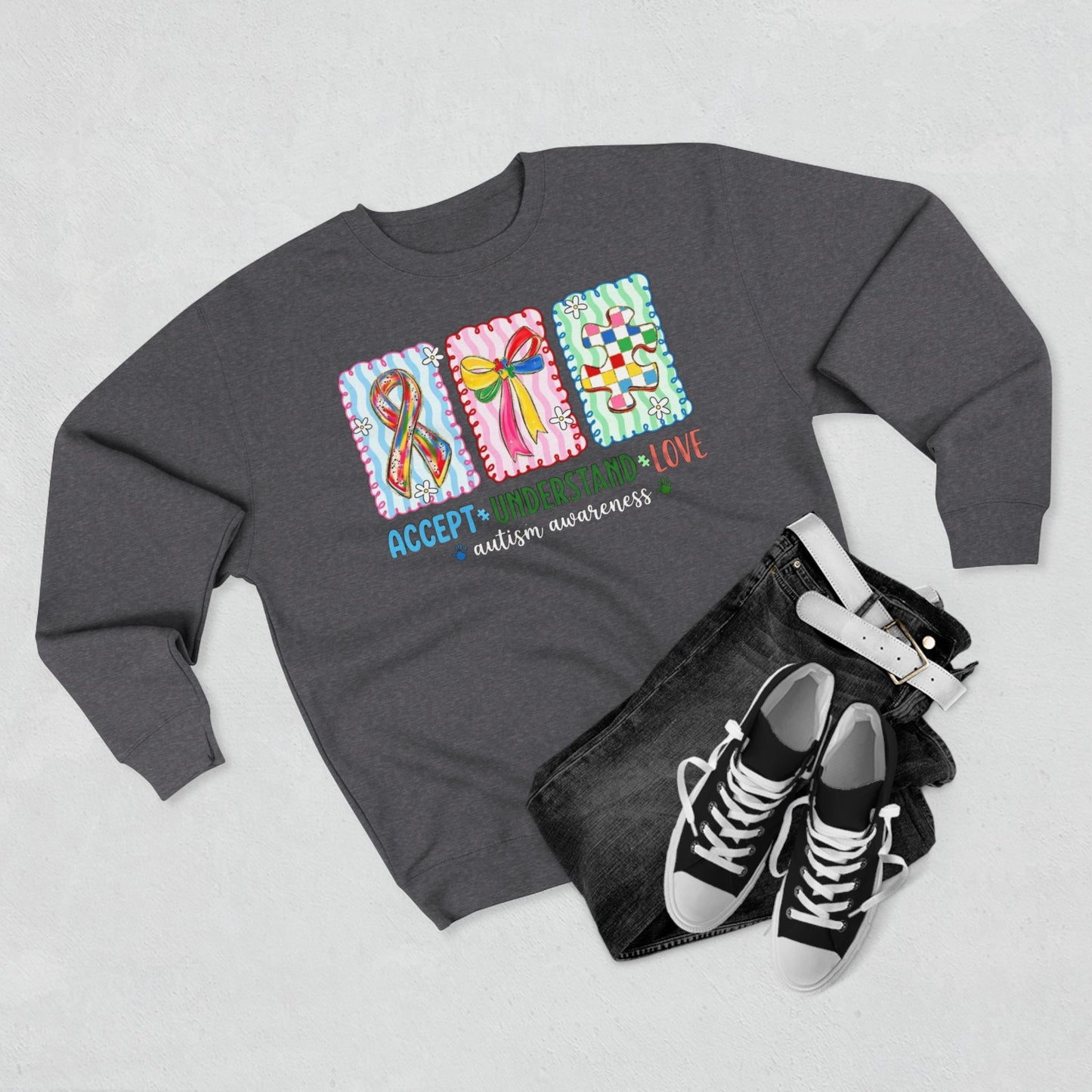 Accept Understand Love | Autism Awareness Sweatshirt