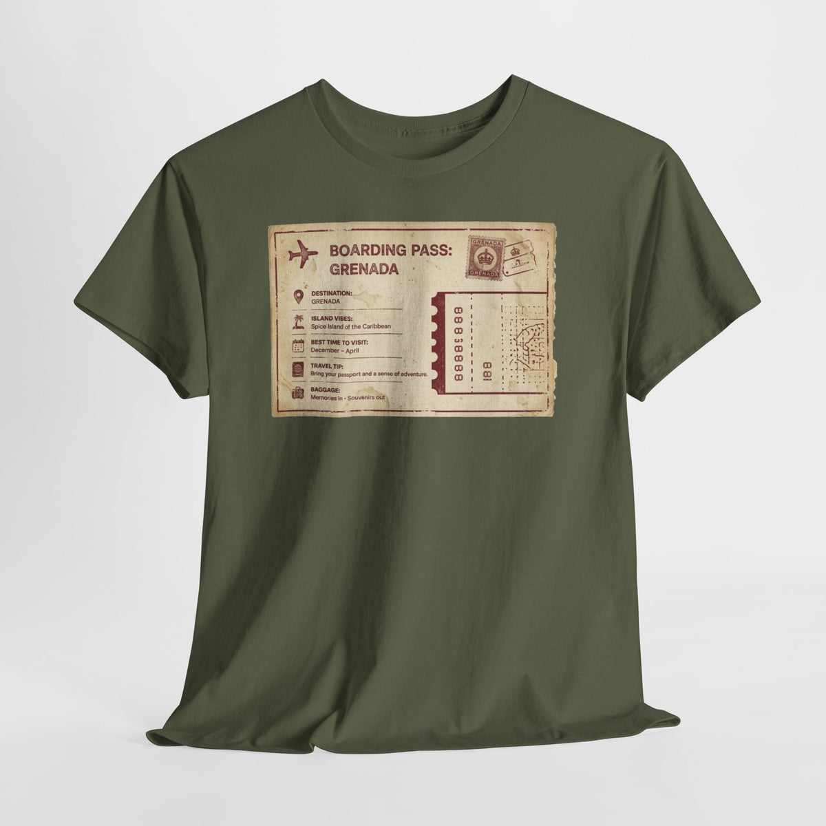 Boarding Pass: Grenada | Travel Tee